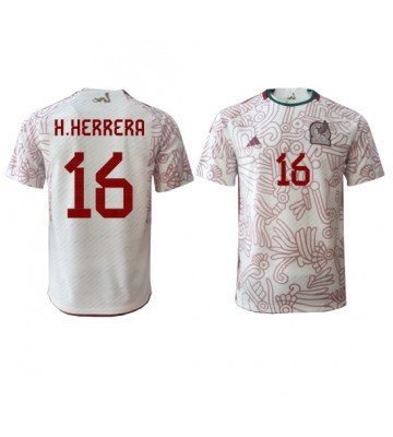 Mexico Hector Herrera #16 Replica Away Stadium Shirt World Cup 2022 Short Sleeve